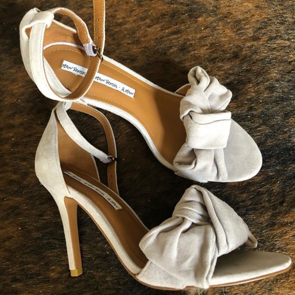 NEW And Other Stories Lavender Suede Heels